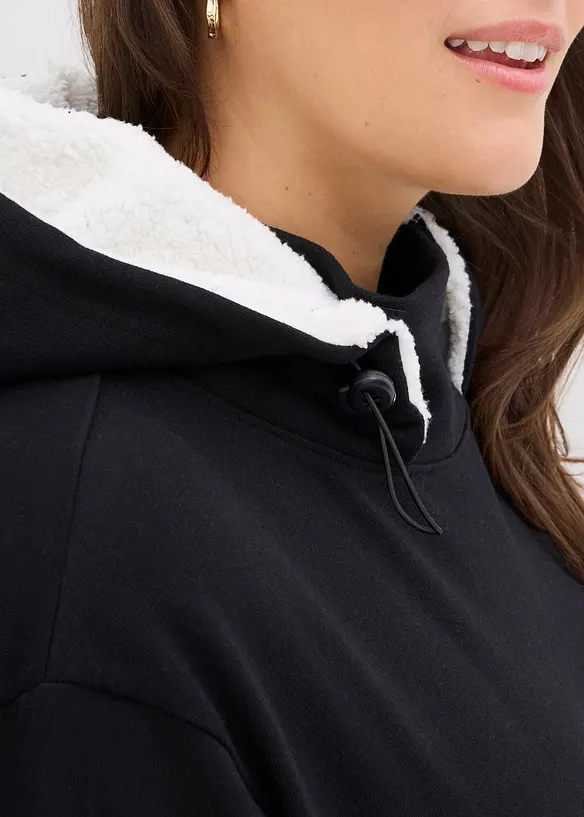 Wide leg jeans met mid waist, bonprix