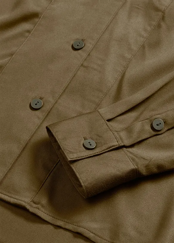 Overhemdblouse van soepelvallend satijn, bonprix