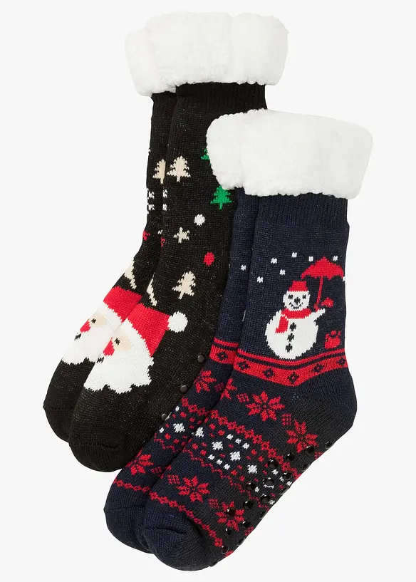 Huissokken met teddy voering (set van 2), bonprix