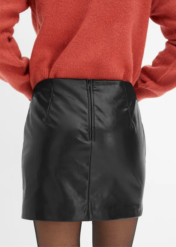 Imitatieleren rok, bonprix