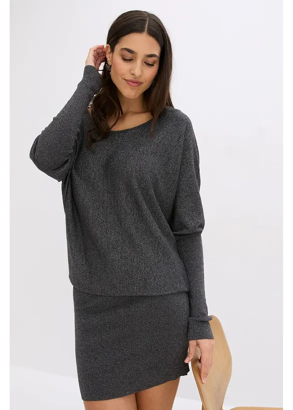 Gebreide jurk van soepele viscose, bonprix