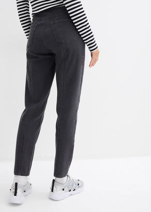 Stretch mom jeans, high waist, bonprix