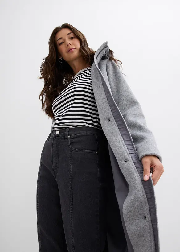 Stretch mom jeans, high waist, bonprix