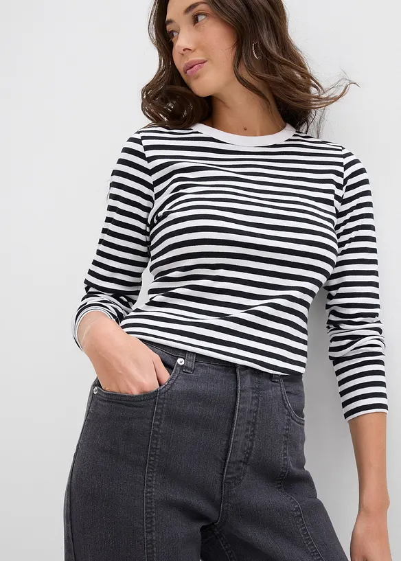 Stretch mom jeans, high waist, bonprix