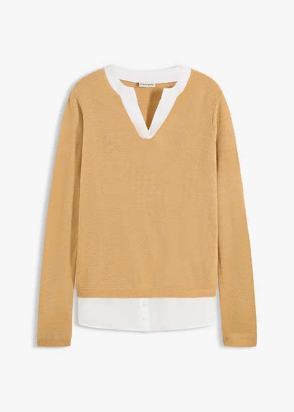 Trui met blouse-inzet, bonprix