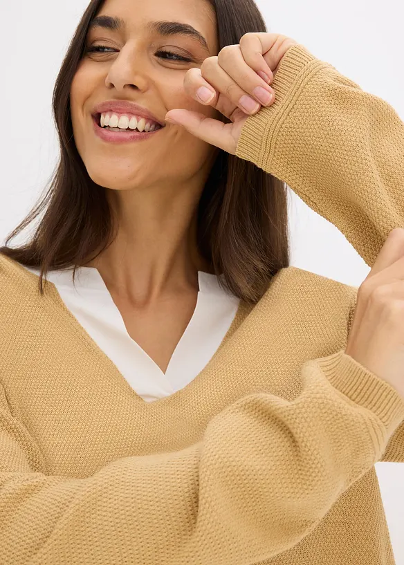 Trui met blouse-inzet, bonprix