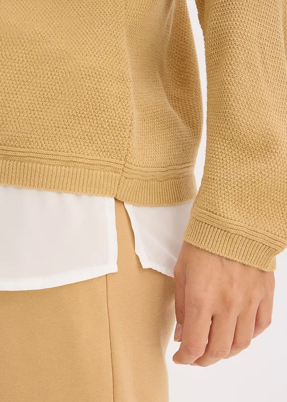 Trui met blouse-inzet, bonprix