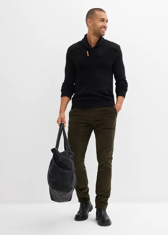 Trui met sjaalkraag, bonprix