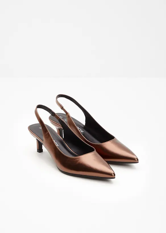 Slingback pumps met smalle hak, bonprix