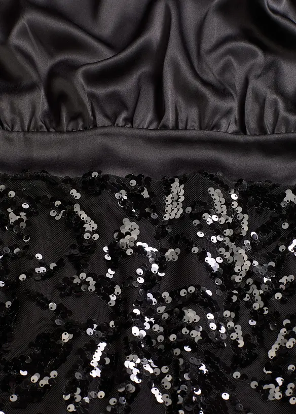 Midi jurk met pailletten, bonprix