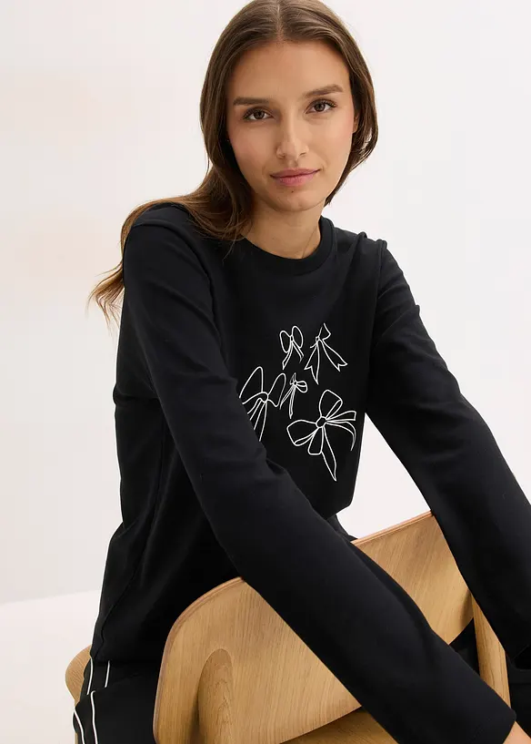 Longsleeve van biologisch katoen, bonprix