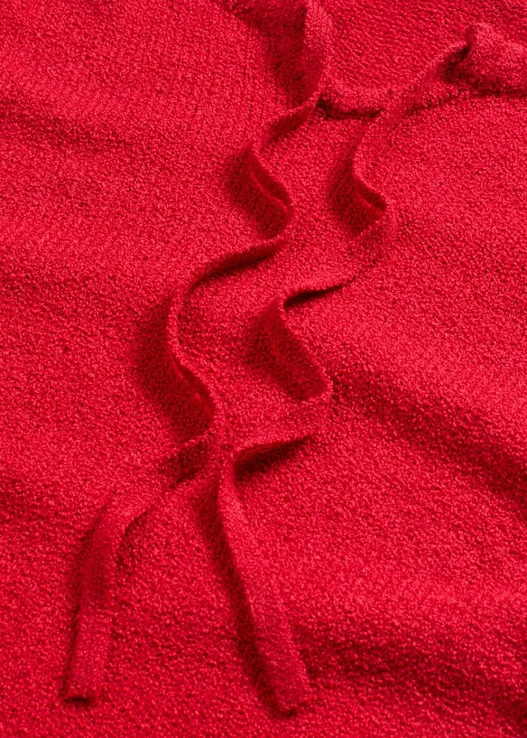 Grof gebreide trui met strik, bonprix