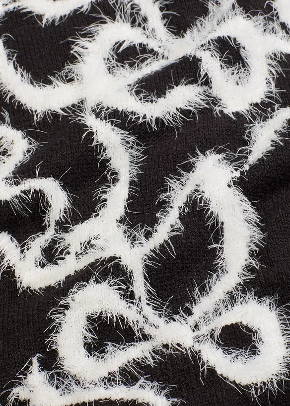 Jacquard trui in een zachte viscosemix, bonprix