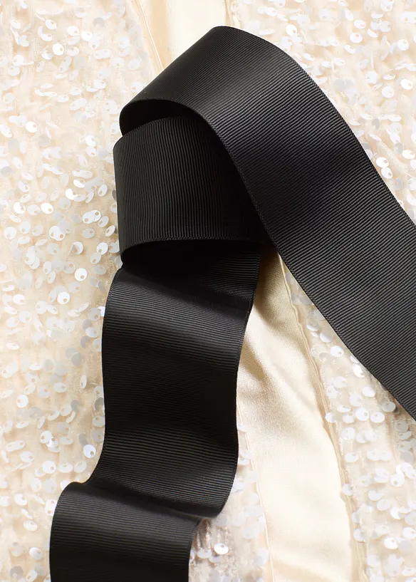 Kort jasje met pailletten, bonprix