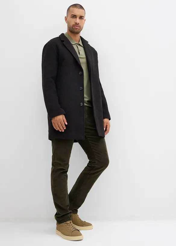 Regular fit thermo corduroy instapbroek met flanellen voering, straight, bonprix