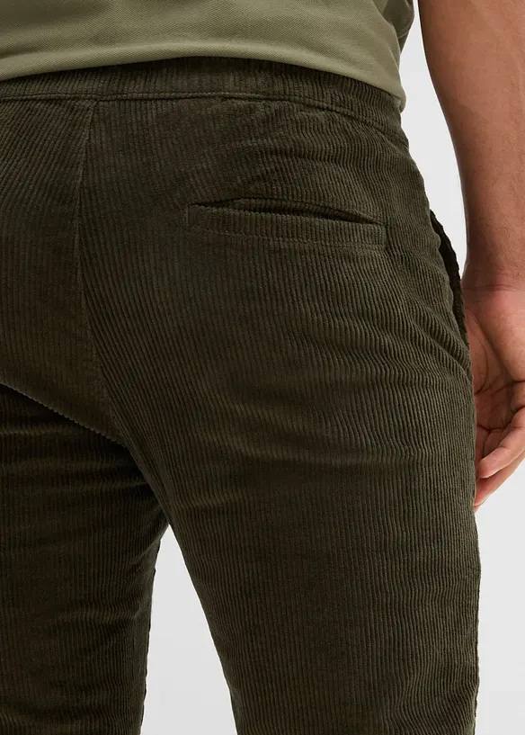 Regular fit thermo corduroy instapbroek met flanellen voering, straight, bonprix
