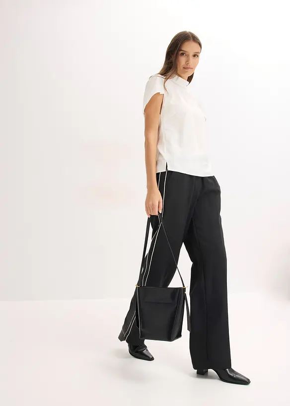 Palazzo broek met sierstreep, bonprix