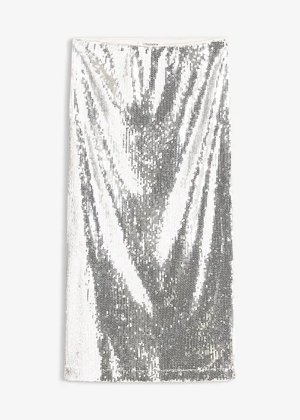 Midirok met pailletten, bonprix