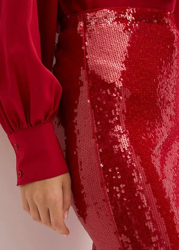 Midirok met pailletten, bonprix