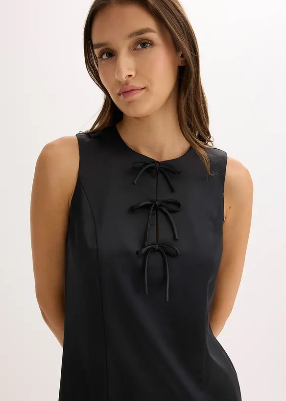 Mini jurk van glanzend satijn, bonprix