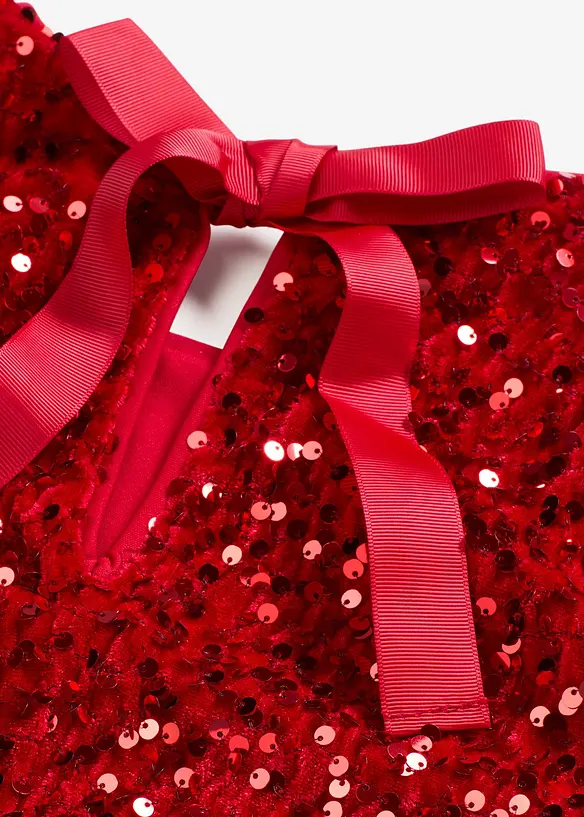 Mini jurk in een glanzende look, bonprix