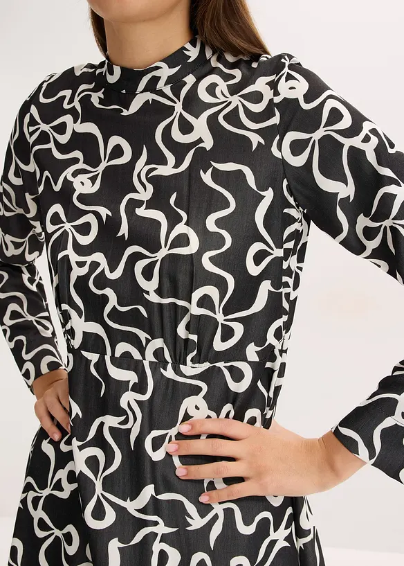 Midi jurk in een soepele viscosemix, bonprix