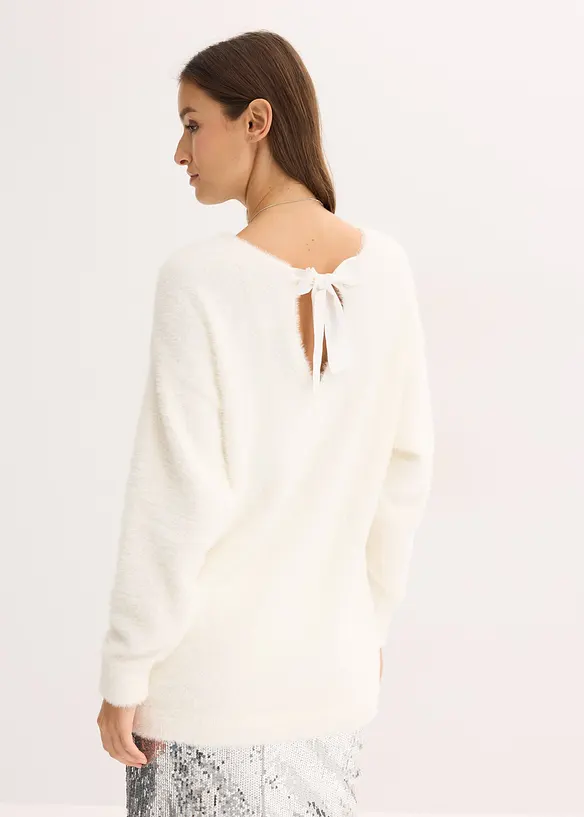 Lange trui van zacht verengaren, bonprix