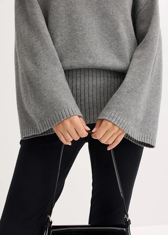 Oversized trui in een zachte viscosemix, bonprix