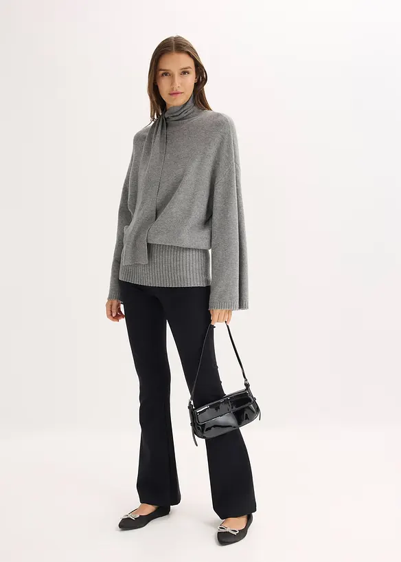 Oversized trui in een zachte viscosemix, bonprix