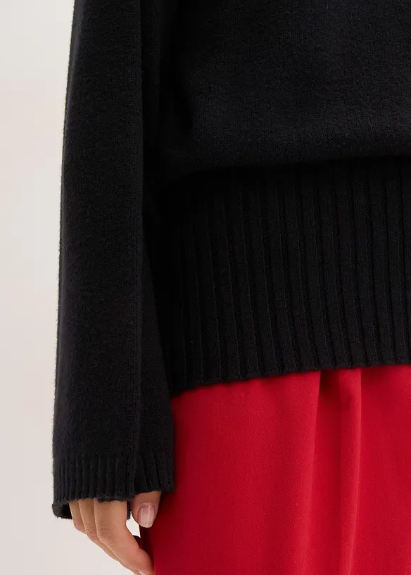 Oversized trui in een zachte viscosemix, bonprix