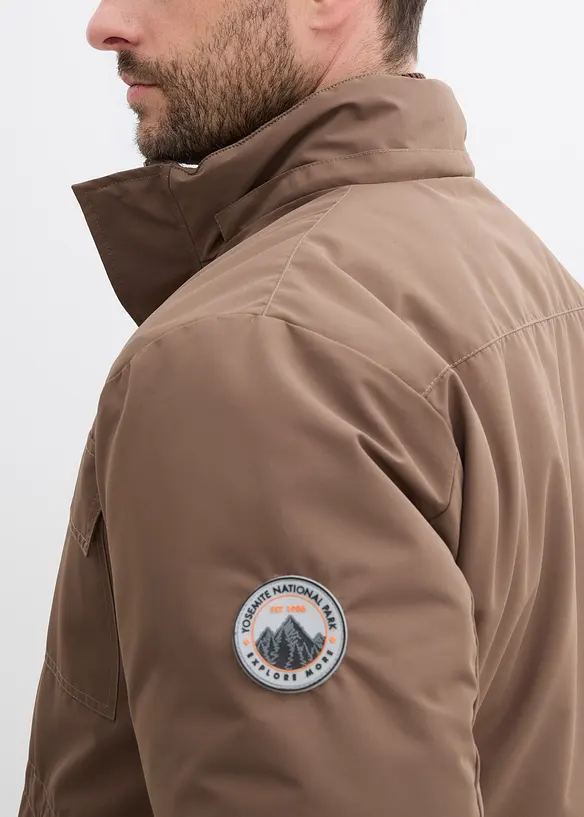 Lange gewatteerde parka, bonprix