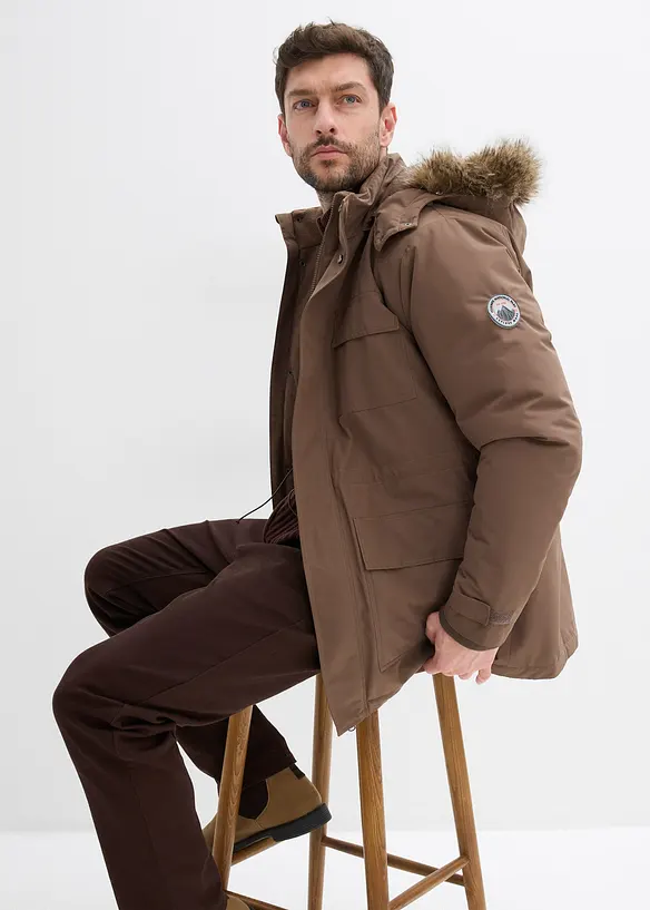 Lange gewatteerde parka, bonprix