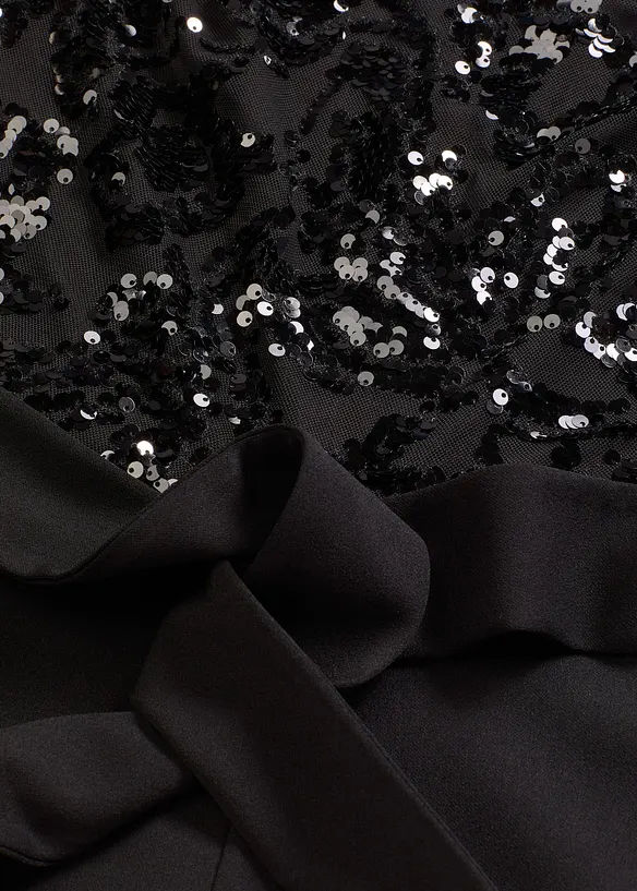 Jumpsuit met geborduurde pailletten, bonprix