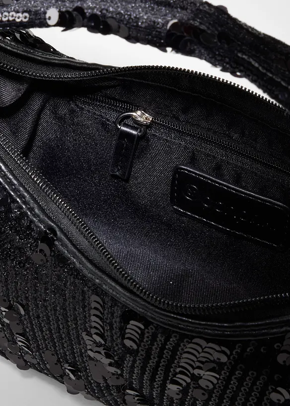 Kleine handtas met pailletten, bonprix