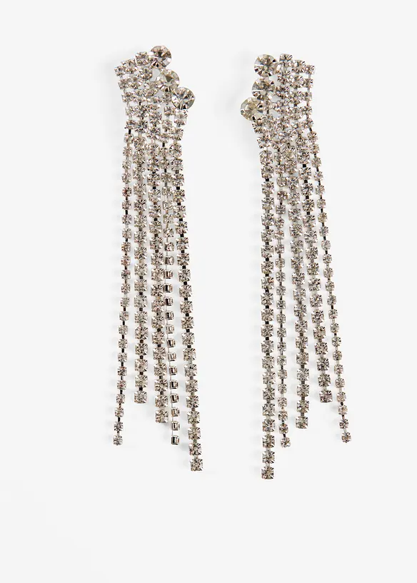 Oorstekers met steentjes van glaskristal, bonprix