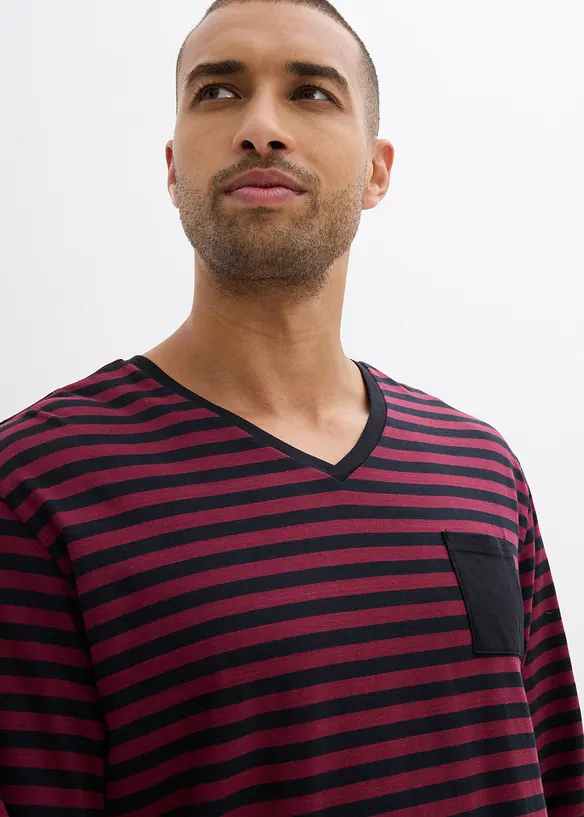 Pyjama van katoen met lange mouwen, bonprix