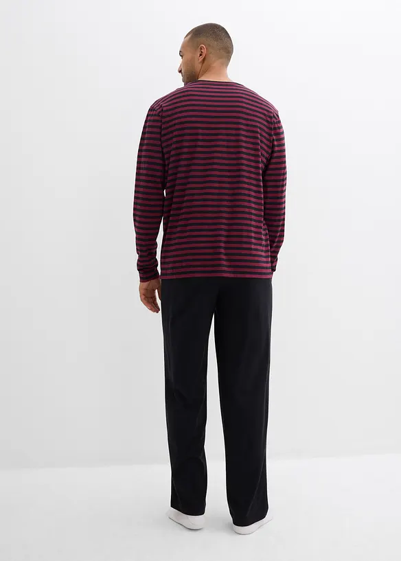 Pyjama van katoen met lange mouwen, bonprix