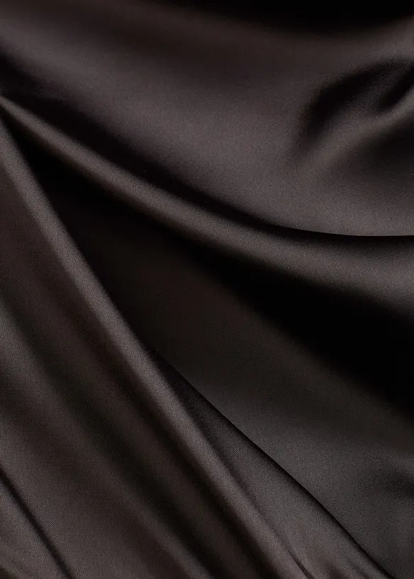 Midi jurk van glanzend satijn, bonprix