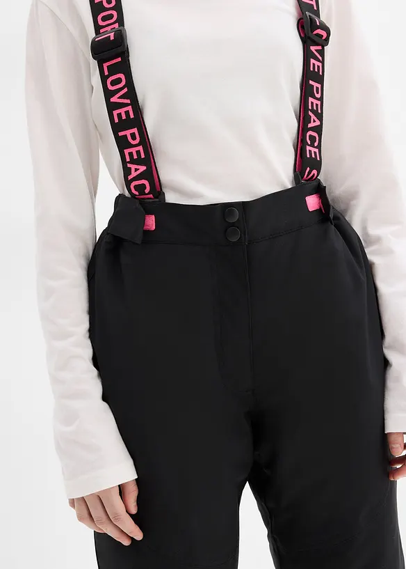 Skibroek met afneembare bandjes, waterdicht, bonprix