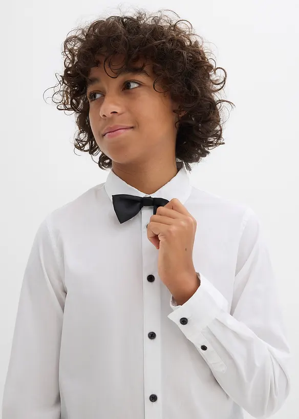 Overhemd en vlinderstrik (2-dlg. set), bonprix