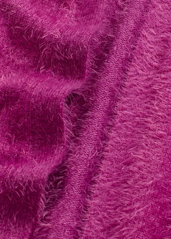 Lang vest in fluffy look, bonprix