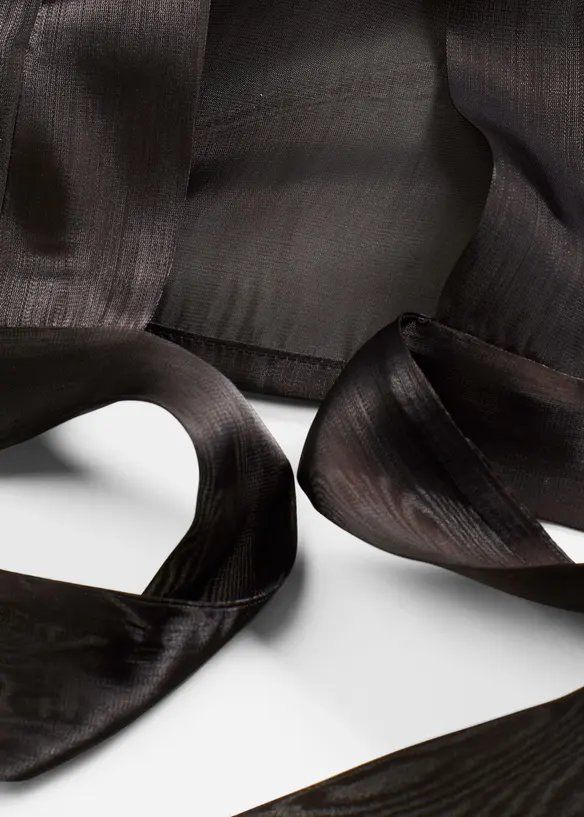 Bolero van fijne tule met strik, bonprix