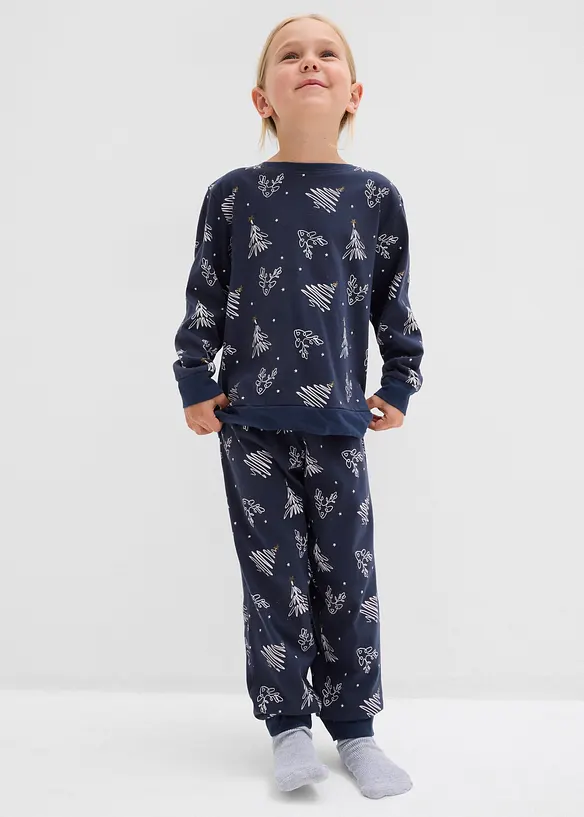 Pyjama van puur biologisch katoen (2-dlg. set), bonprix