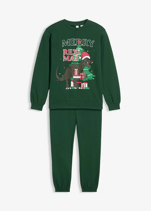 Sweatshirt en joggingbroek van puur katoen (2-dlg. set), bonprix