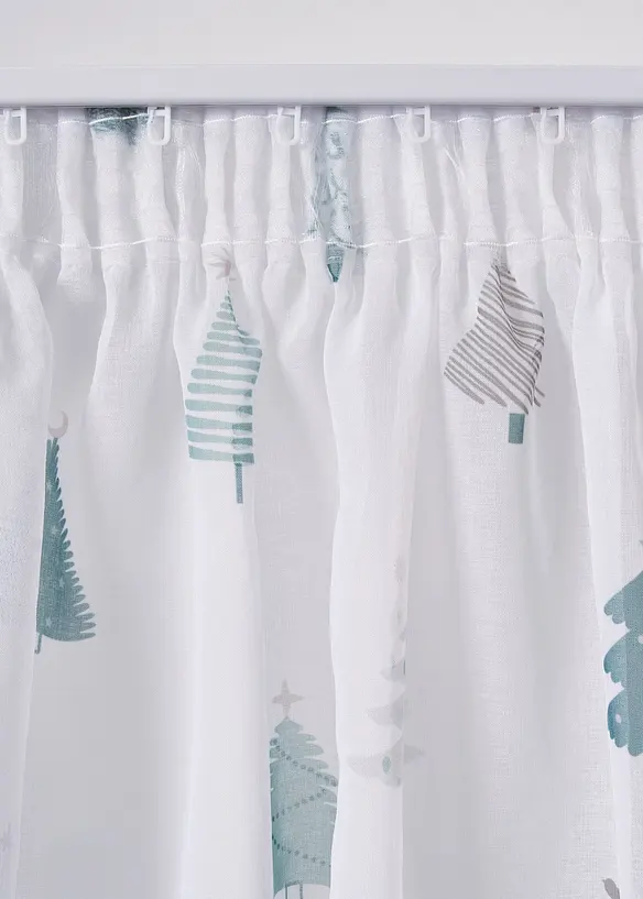 Gordijn met dennenbomen print (1 stuk), bonprix