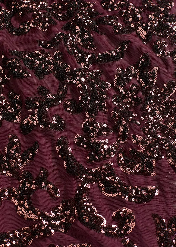 Pailletten jurk met een bijzonder rugdetail, bonprix