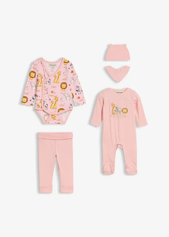 Baby starter set van biologisch katoen (5-dlg. set), bonprix