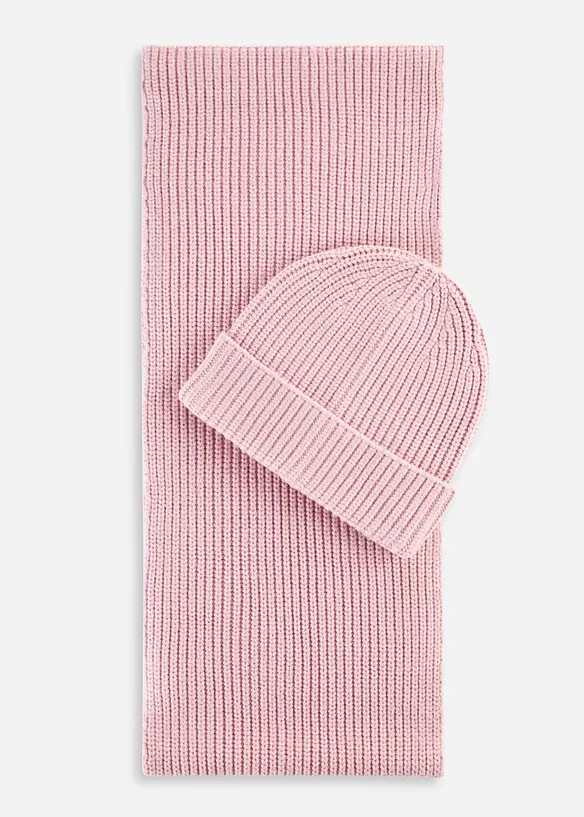 Sjaal en muts (2-dlg.set), bonprix