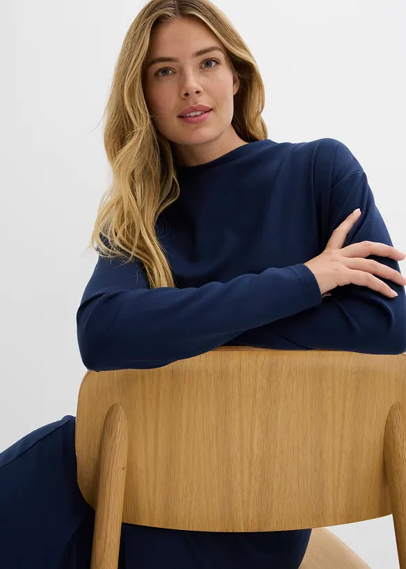 Midi jurk in een viscosemix, bonprix