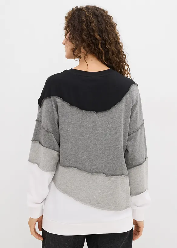Sweater in een zachte katoenmix, bonprix